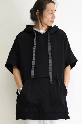 1901-TP11A Hooded Poncho 02 Black