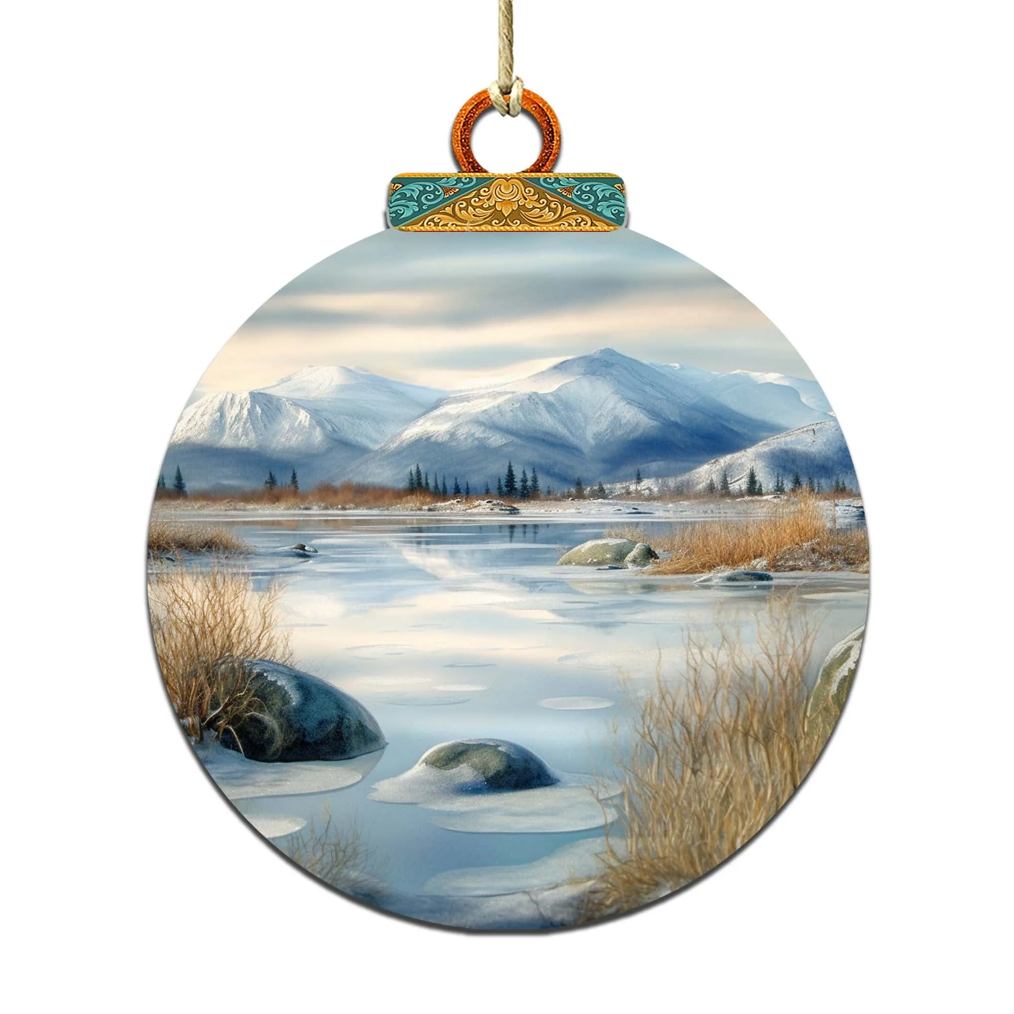 Alaskan Harmony Wooden Ornaments by G.Debrekht - Wildlife Holiday Décor - 870075