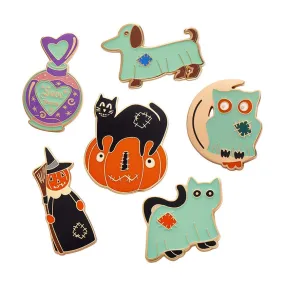 All Hallows Eve Enamel Pin Pack - 6 Pack