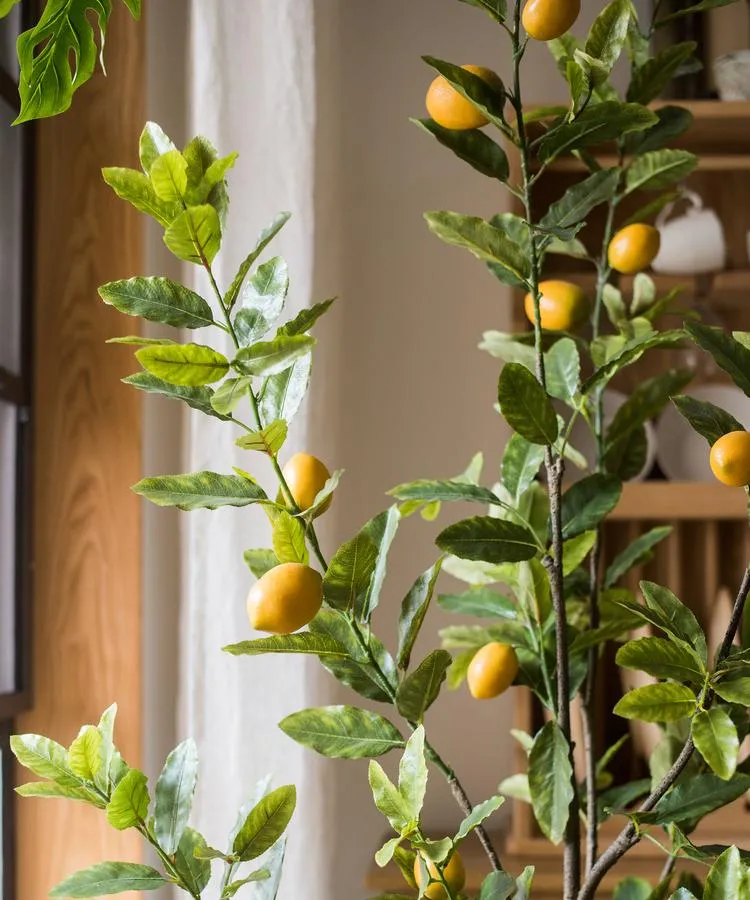 Artificial Lemon Tree In Pot