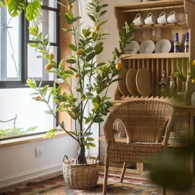 Artificial Lemon Tree In Pot