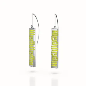 Ban Zu Earrings - Lime Green