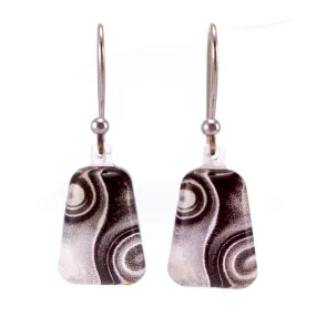 Black & White Two Waves Earrings