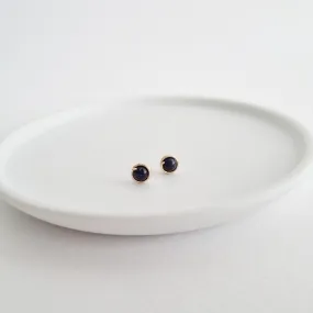 Blue Sandstone Earstuds (Small) / 14k Gold-filled