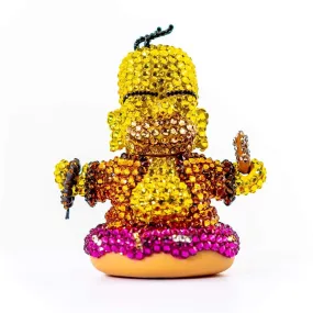 Crystal Homer Buddha by Kidrobot x Simpsons Embellished with crystals from Swarovski®