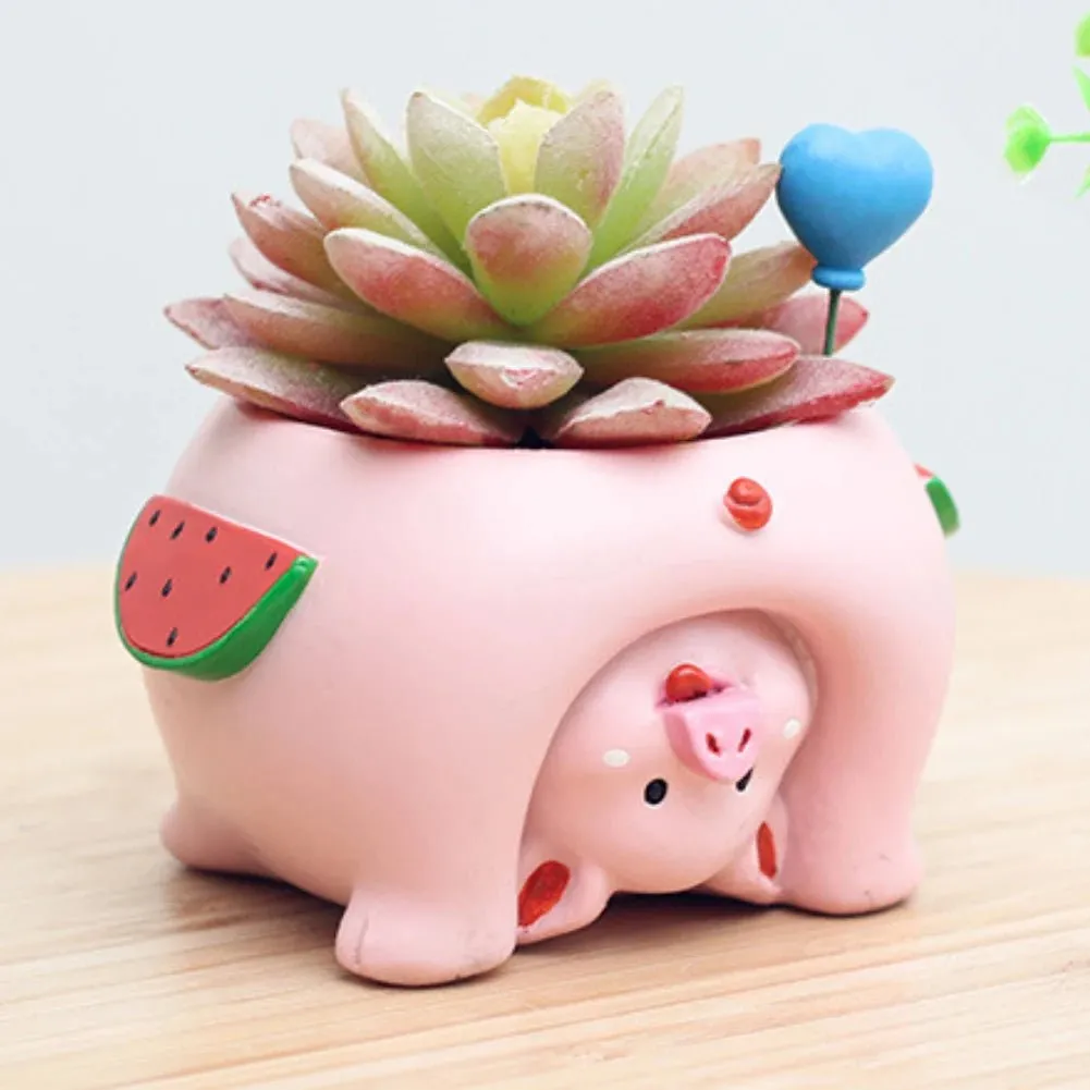 Cute Cat Pig Dog Succulent Plant Pot