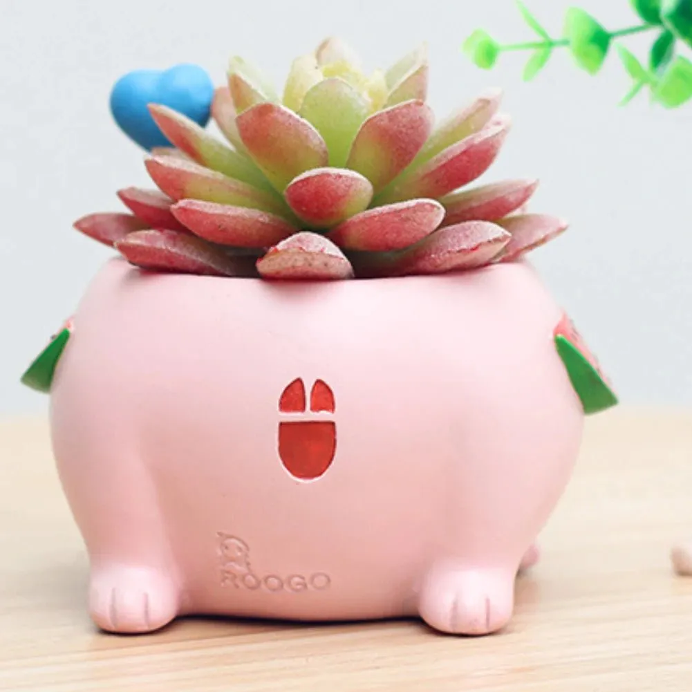 Cute Cat Pig Dog Succulent Plant Pot