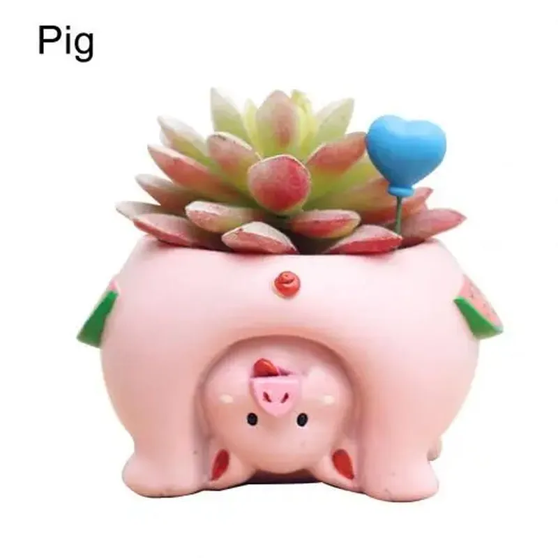 Cute Cat Pig Dog Succulent Plant Pot