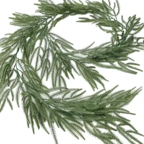 GARVEE 7Ft Christmas Pine Garland,Realistic Winter Greenery Pine Garland,Artificial Pine Greenery Garland for Christmas Table Fireplace Wall Home Decoration