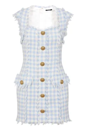 Gingham Tweed Dress