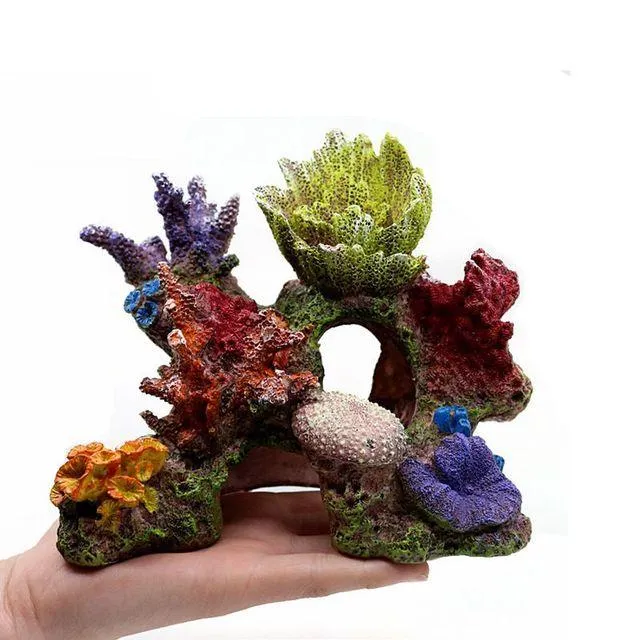 JK015 Coral Aquarium Decoration 17x9.5x14cm