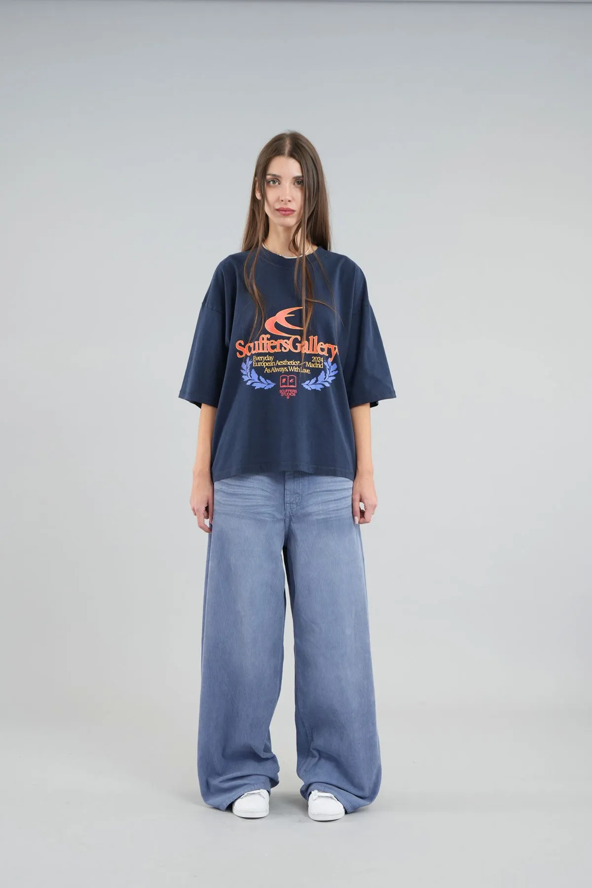 Jumbo Corduroy Blue Pants