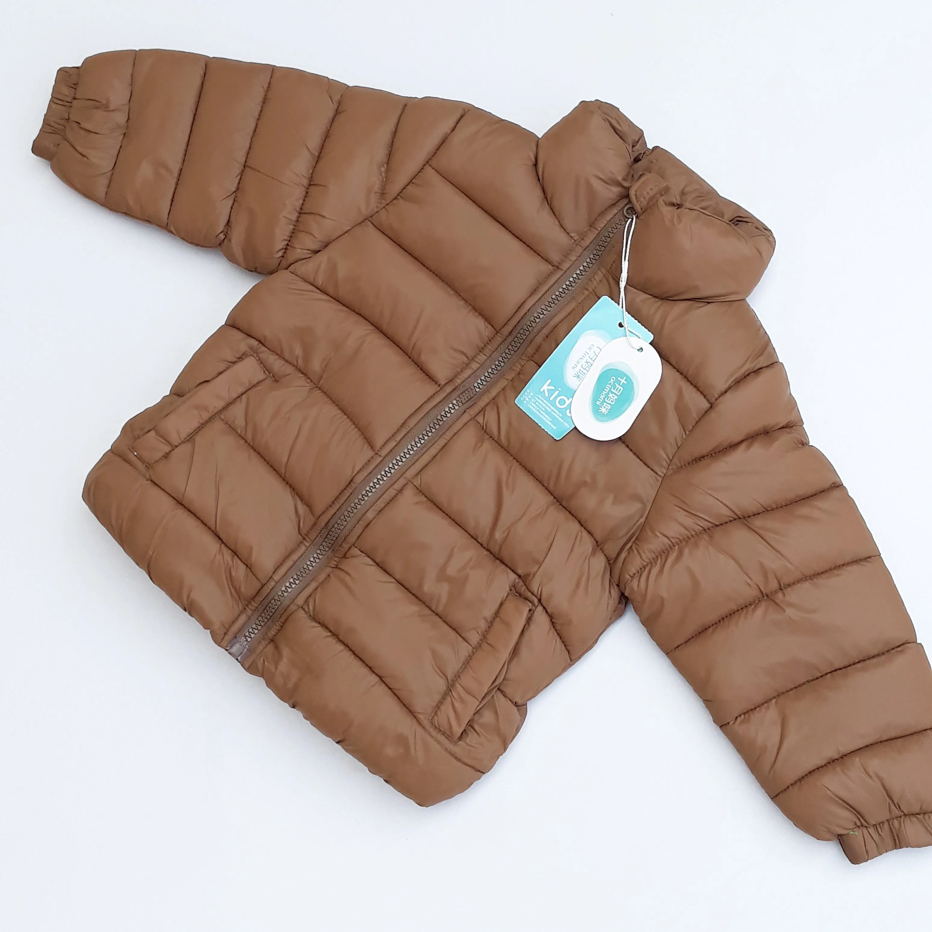 KD - Kids 'Brown' Quilted Puffer Jacket KD291