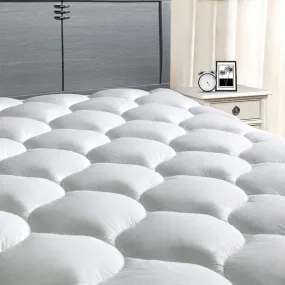 MASVIS Twin Mattress Pad Cover 8-21”Deep Pocket - Pillow Top Quilted Mattress Topper Overfilled Snow Down Alternative