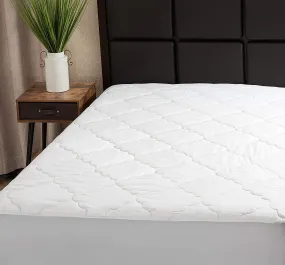 Micropuff Full Extra Long Mattress Pad Cover | Soft Down Alternative Fiber Fill | Fitted Quilted & Only Quality Fabrics Used (Full XL Size -54x80) Stretches up to 15