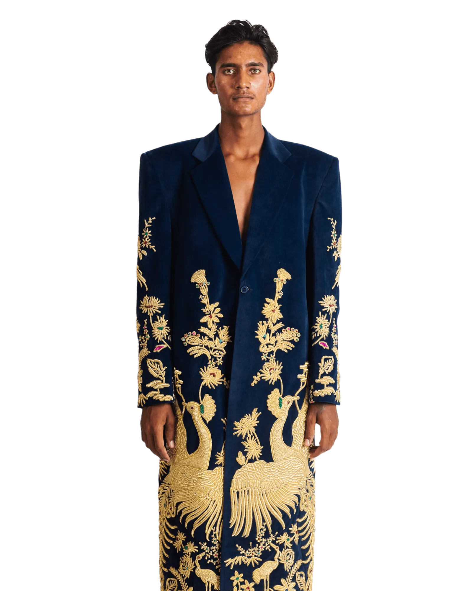 "GOLDEN PEACOCK" LONG COAT