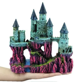 RQ139B Castle Aquarium Decoration 23.5x10x25cm