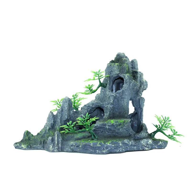 RQ19008 Mountain Aquarium Decoration 26x27x16cm