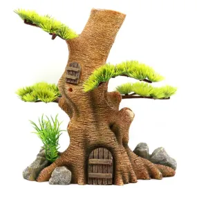 RQ2007 Treehouse Aquarium Decoration 18.5x13.5x19cm