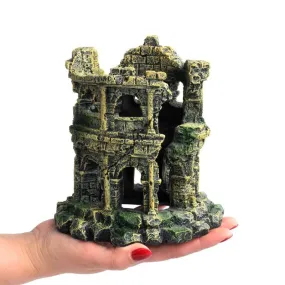 RQ20122 Broken tower Aquarium Decoration 15.5x15x16cm