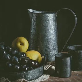 Rustic Iron Jug Water Milk Container