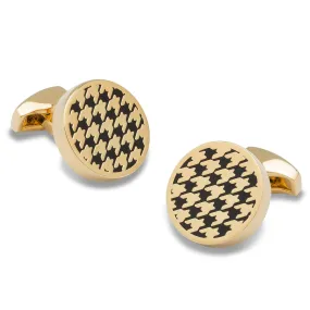 Sir Stewart Black and Gold Cufflinks