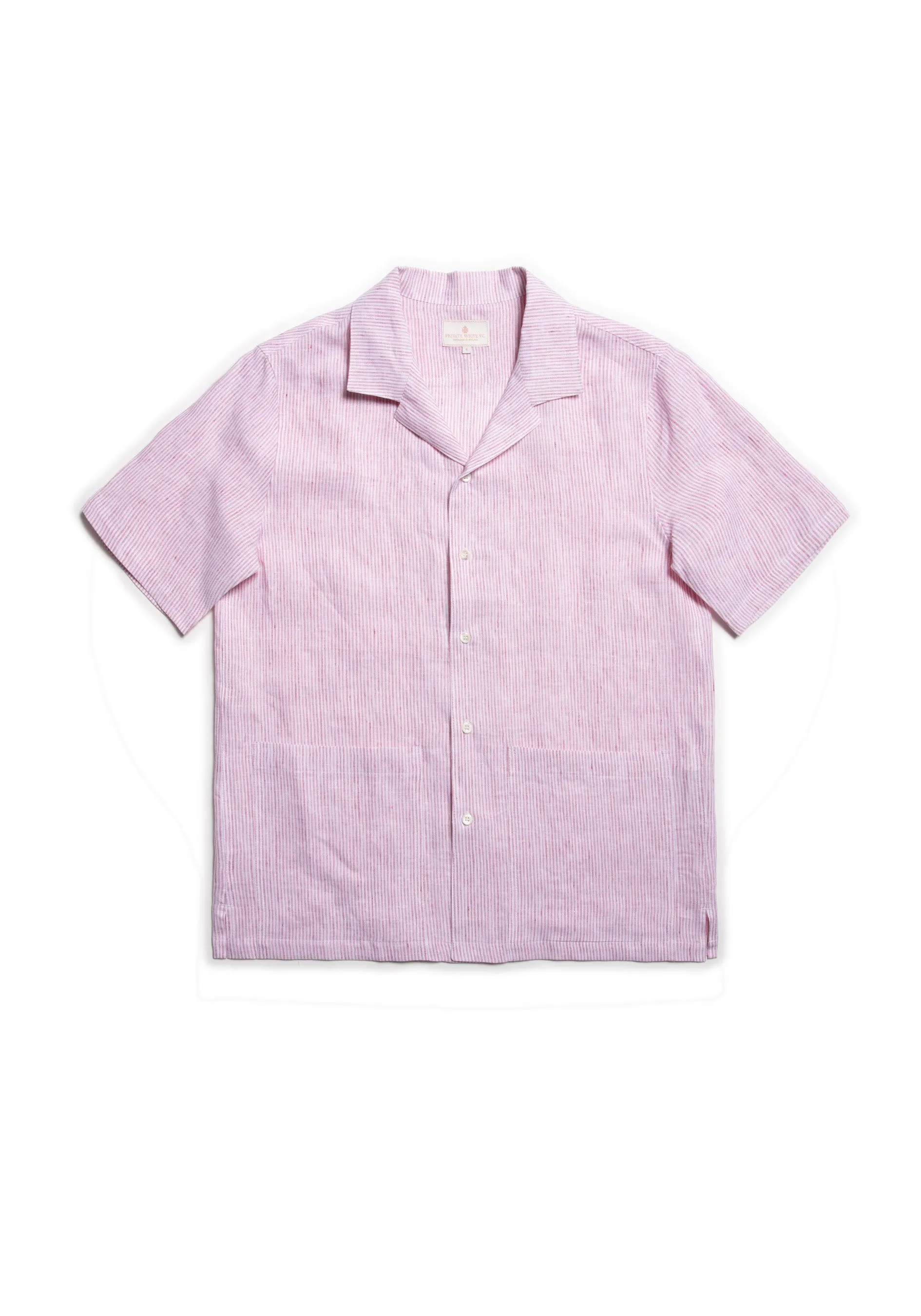 The Chelsea Cuban Collar Shirt - Brick