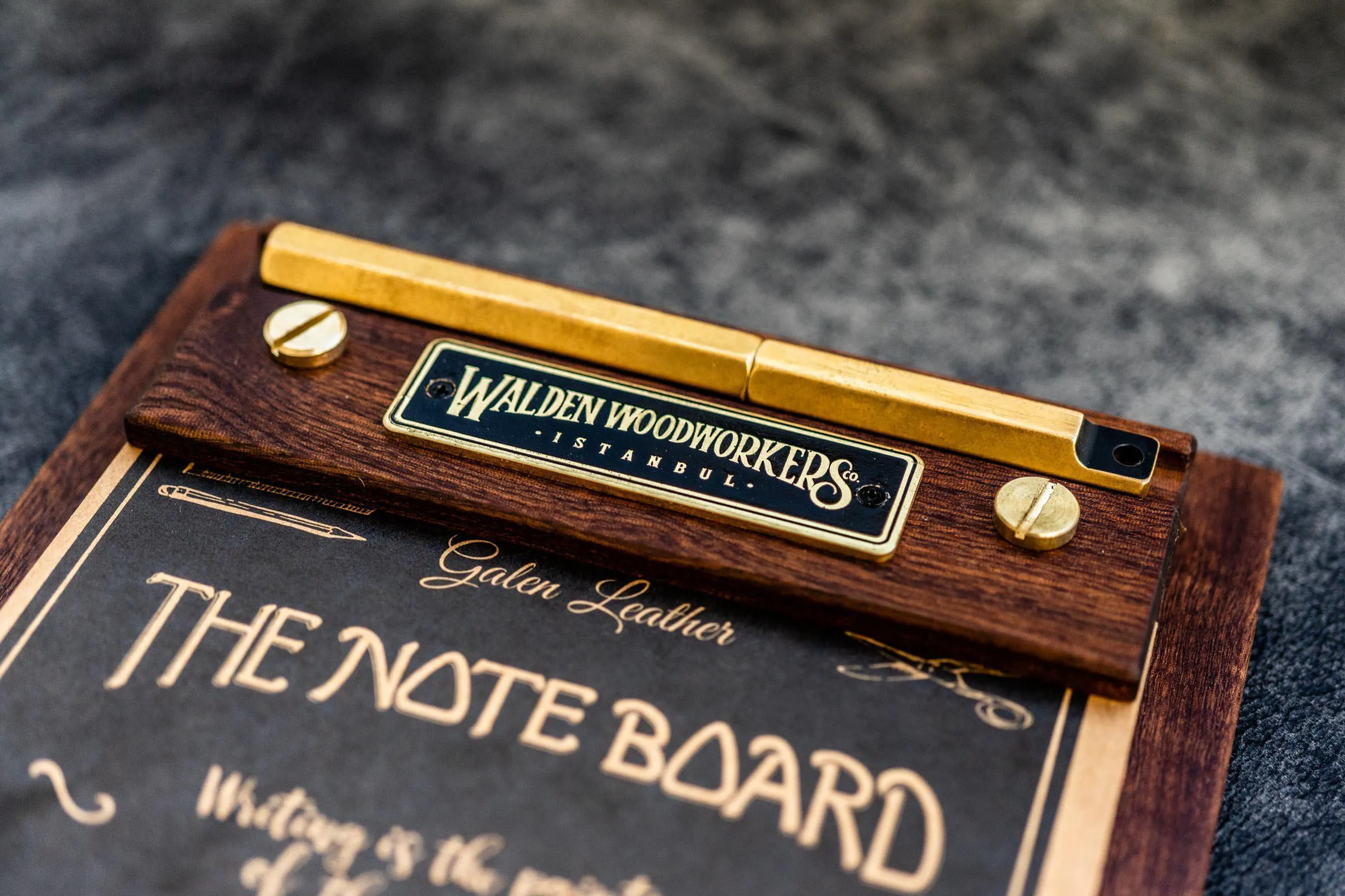 The Note Board - Wooden Rhodia Notepad Holder - Mahogany