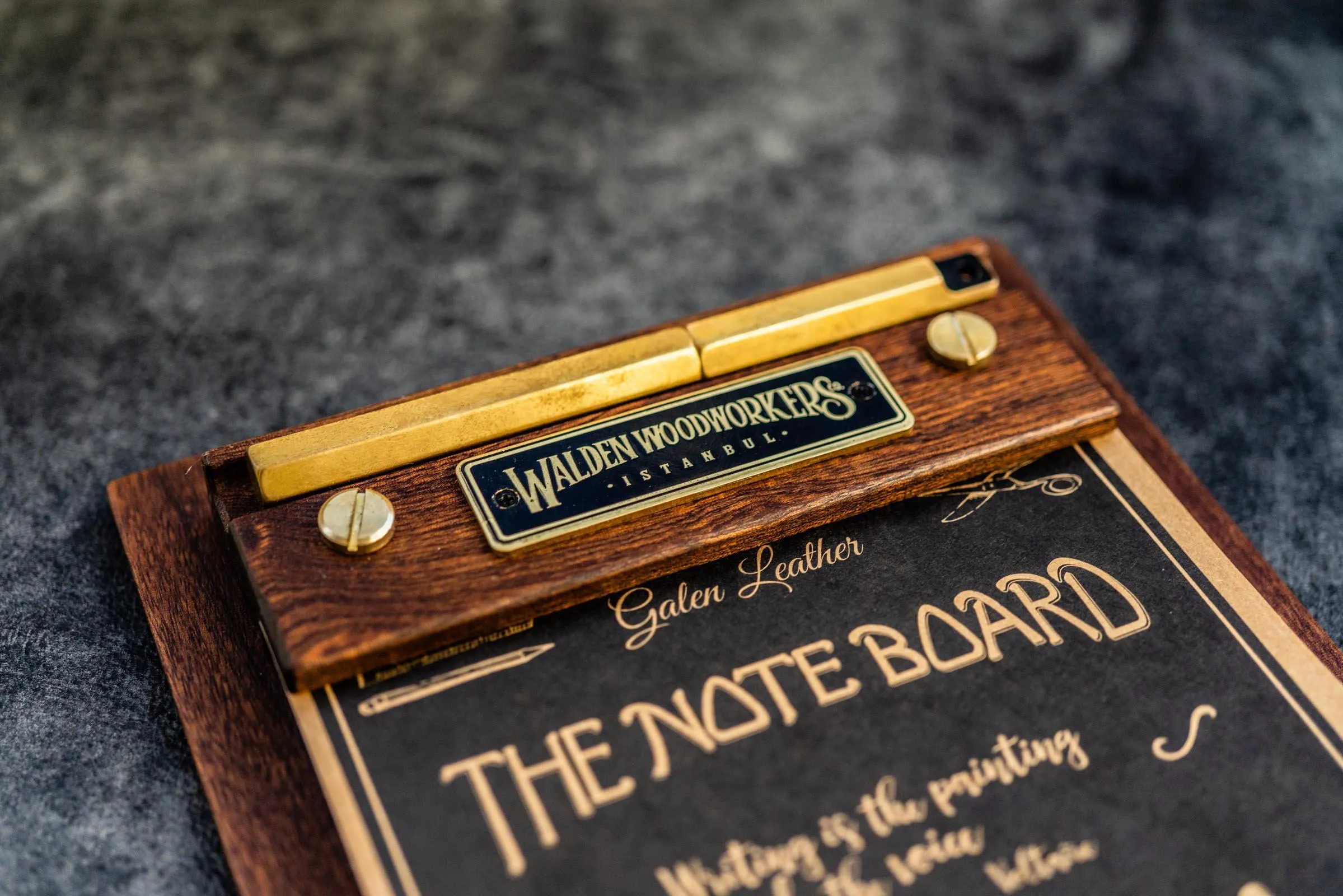 The Note Board - Wooden Rhodia Notepad Holder - Mahogany