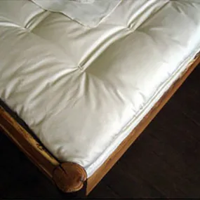 Ultimate Quilted Mattress Topper 100% Eco-Wool covered in Organic Cotton